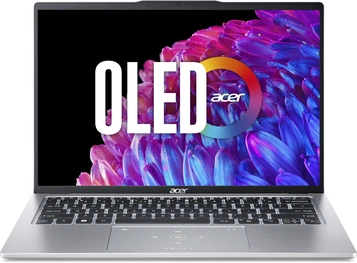 Acer Swift Go 14 OLED SFG14-73-7773, Pure Silver, Core Ultra 7 155U, 16GB RAM, 512GB SSD
