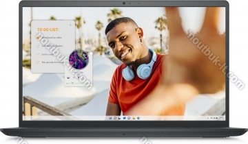Dell Inspiron 15 3535, Carbon Black, Ryzen 5 7530U, 8GB RAM, 512GB SSD 