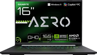 GIGABYTE AERO X16 1WH93DEC64AH, Space Gray, Ryzen AI 7 350, 32GB RAM, 1TB SSD, GeForce RTX 5070