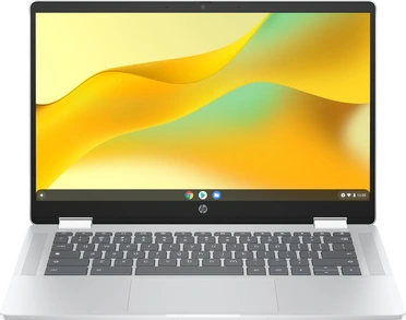 HP Chromebook x360 14b-cd0213ng, Glacier Silver, N100, 4GB RAM, 128GB Flash