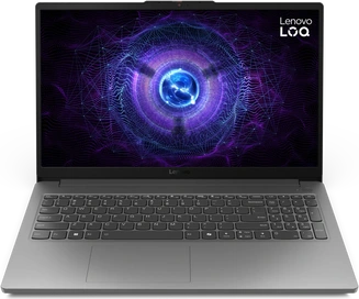 Lenovo LOQ 15IAX9E, Luna Grey, Core i5-12450HX, 16GB RAM, 512GB SSD, GeForce RTX 2050, EN