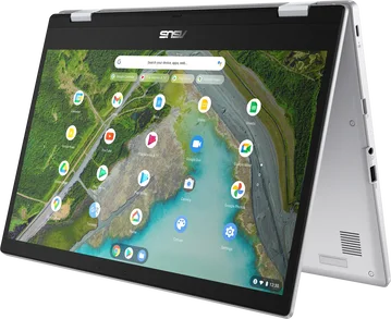 ASUS Chromebook CX1 Flip CX1500FKA-E80046, Transparent Silver, Celeron N4500, 8GB RAM, 128GB Flash
