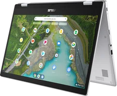ASUS Chromebook CX1 Flip CX1500FKA-E80046, Transparent Silver, Celeron N4500, 8GB RAM, 128GB Flash