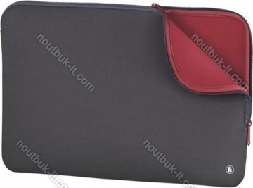 Hama 11.6" notebook-sleeve Neoprene, black/red