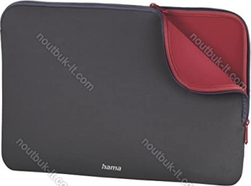 Hama 17.3" Tablet-sleeve Neoprene, grey/red