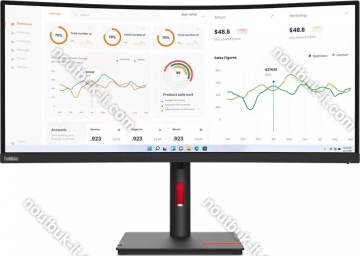 Lenovo ThinkVision T34w-30, 34"