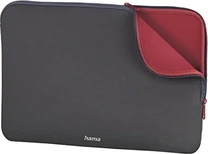 Hama 15.6" notebook-sleeve Neoprene, серый/красный