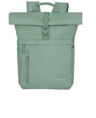 Travelite Basics Rollup laptop backpack, 15.6", light green