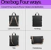 HP Convertible 14" Laptop-рюкзак bag, black