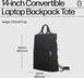HP Convertible Laptop-рюкзак bag, 14", черный