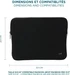 Mobilis Skin 12.5-14" Memory Foam notebook cover, black/grey