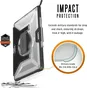 UAG Plasma Handstrap case Microsoft Surface Pro 7+/7/6/5/4 ice black/transparent