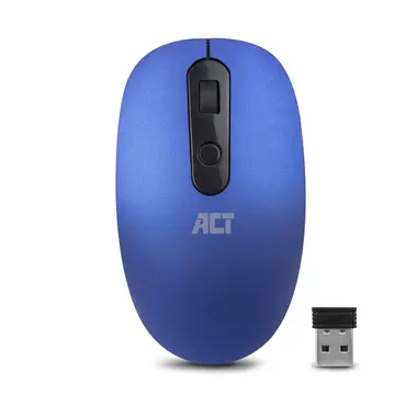 Act wireless Mouse 1200dpi blue, USB