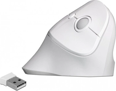DeLOCK ergonomic USB mouse vertical белый, wireless, USB