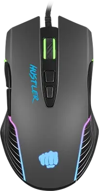 Natec Fury Hustler Gaming Mouse grey/black, USB