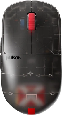 Pulsar Gaming Gears X2H wireless clear Black Edition, USB