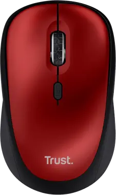 Trust Yvi+ Silent wireless Mouse red, ECO certified, USB
