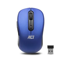 Act wireless Mouse 1600dpi blue, USB