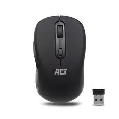 Act wireless Mouse 1600dpi black, USB