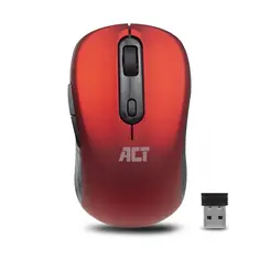 Act wireless Mouse 1600dpi red, USB