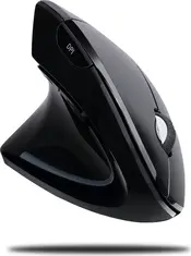 Adesso iMouse E90 wireless vertical Ergonomic Mouse black, left hander, USB