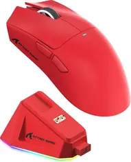 Attack Shark X11 wireless Gaming Mouse red, USB/Bluetooth