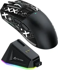 Attack Shark X11 wireless Gaming Mouse black, incl. Grip Tape, USB/Bluetooth