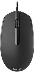 Canyon M-10 wired Mouse, черный, USB