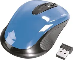 Hama AM-7300 wireless mouse blue/black, USB