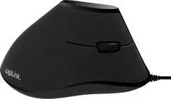 LogiLink Ergonomic vertical Mouse, black, USB