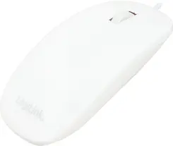 LogiLink Optical flat Mouse white, USB