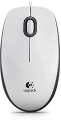 Logitech M100 V1 Optical Mouse белый, USB