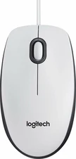 Logitech M100 V2 Refresh Optical Mouse белый, USB