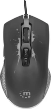 Manhattan RGB Gaming-mouse, 7 keys, 7200dpi, черный, USB