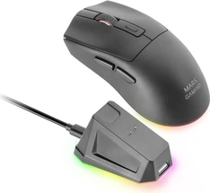 Mars Gaming MM-T3 Tri-Mode wireless with charging station, black, USB/Bluetooth
