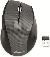 MediaRange wireless Optical 5-button Mouse, carbon-Optics black, USB
