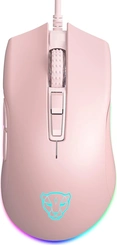 Motospeed V70 RGB Gaming Mouse, розовый, USB