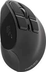 Natec Euphonie vertical wireless Mouse black, USB/Bluetooth