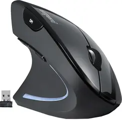 Perixx PERIMICE-713 L, black, vertical, left hander, USB