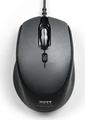 Port Designs wired Silent Pro Mouse black, USB