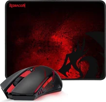 Redragon M601-3 Centrophorus черный/красный, incl. mousepad, USB