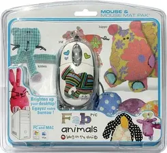Saitek fabric Animals Mouse and Mat, USB