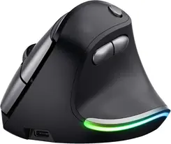 Trust Bayo wireless rechargeable Ergonomic Mouse black/grey, ECO certified, USB