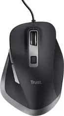 Trust Fyda wired Comfort Mouse black, ECO certified, USB