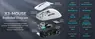 Attack Shark X3 wireless Gaming Mouse red, USB/Bluetooth