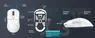 Attack Shark X3Pro wireless Gaming Mouse red, USB/Bluetooth