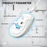 Attack Shark X5 wireless Gaming Mouse white/black, USB/Bluetooth