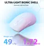 Attack Shark X5 wireless Gaming Mouse white/black, USB/Bluetooth