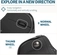 DeLUX Seeker wireless Ergonomic vertical Mouse, black, USB/Bluetooth