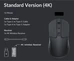 Keychron M3 4K wireless Mouse black, USB/Bluetooth